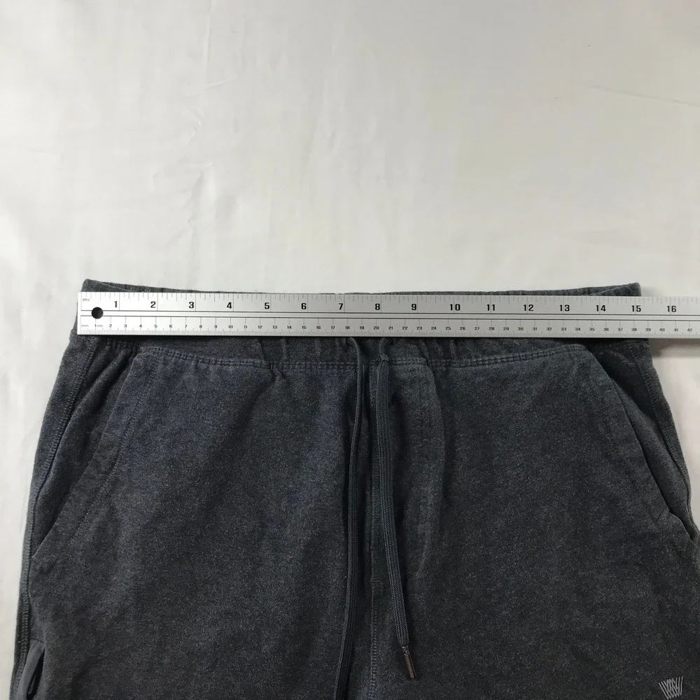 Mack Weldon Ace Sweatpants Mens Medium Tall Charcoal Grey Tapered Joggers French